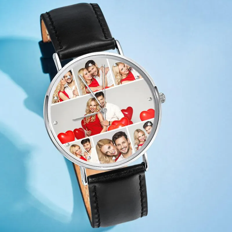 Personalized Photo Collage Watch Custom Photo Watch Gift