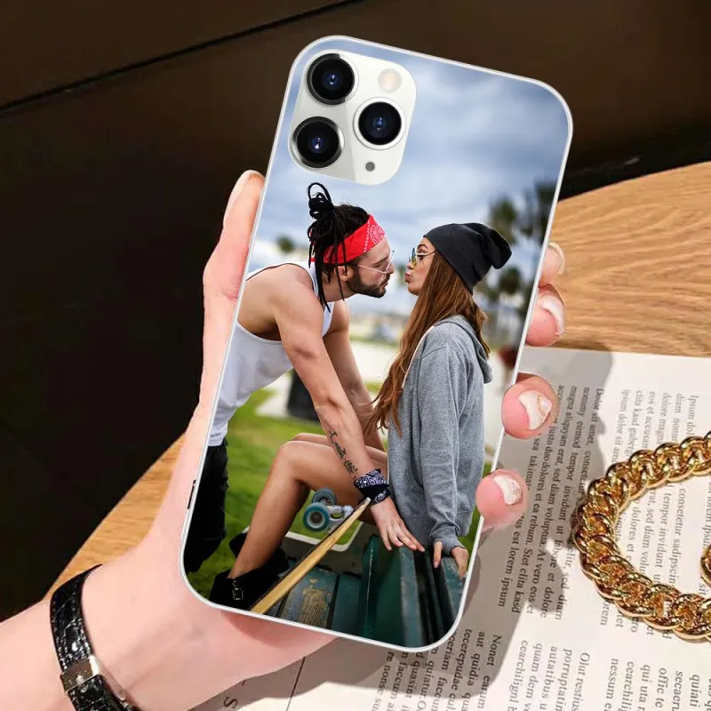 Personalized Photo Phone Case Transparent Soft Shell Matte Iphone12 For Him