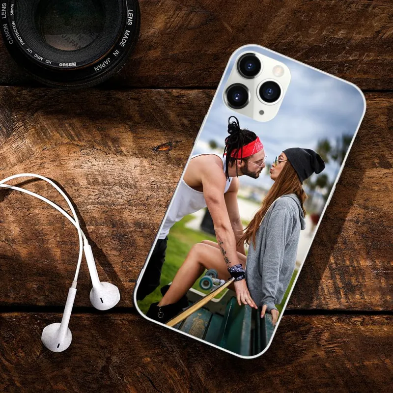 Personalized Photo Phone Case Transparent Soft Shell Matte Iphone12 For Him 1