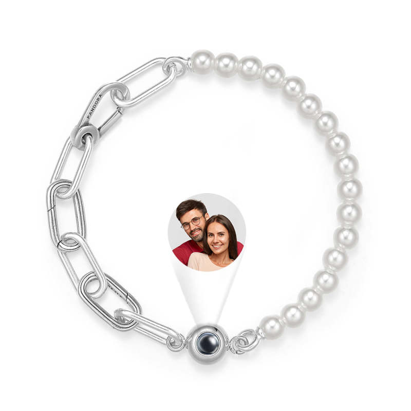 Personalized Projection Bracelet Pearl Splicing Chain Girl Gift 1