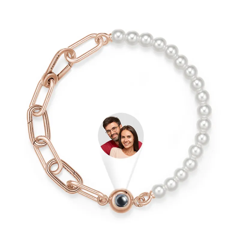 Personalized Projection Bracelet Pearl Splicing Chain Girl Gift 5