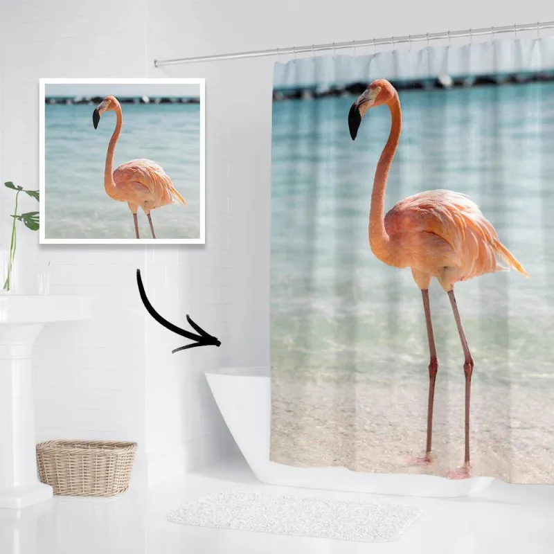 Personalized Shower Curtain Bathroom Decor Gift Memorial Gifts 168*183cm 5