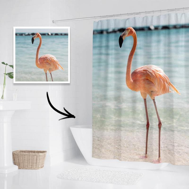 Personalized Shower Curtain Bathroom Decor Gift Memorial Gifts 92*183cm 3