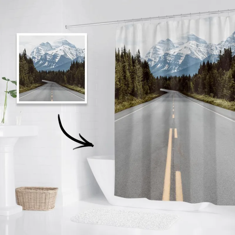 Personalized Shower Curtain Bathroom Decor Gift Memorial Gifts 92*183cm 5