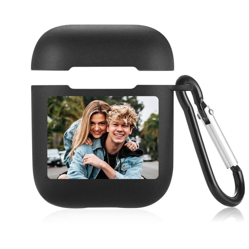 Photo Airpods Case Couples Gift Earphone Case - Black 4