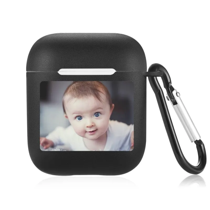 Photo Airpods Case Cute Baby Earphone Case - Black 1