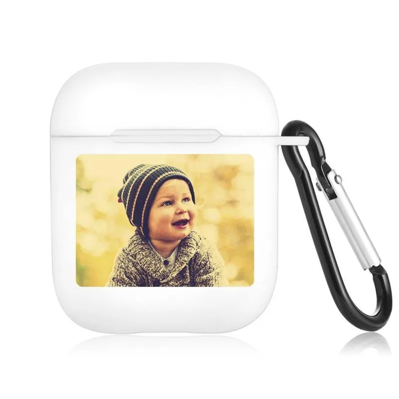 Photo AirPods Case Cute Baby Earphone Case - White