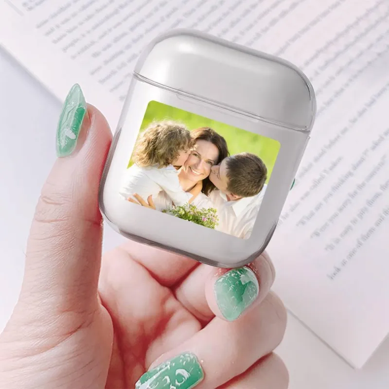 Photo Airpods Case Earphone Case Family Gift Transparent 3