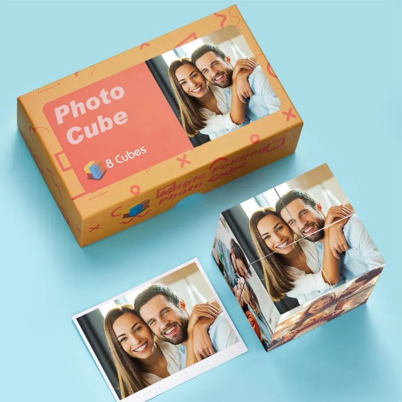 Photo Frame Multiphoto Choices of Style Colorful Rubic's Cube 1