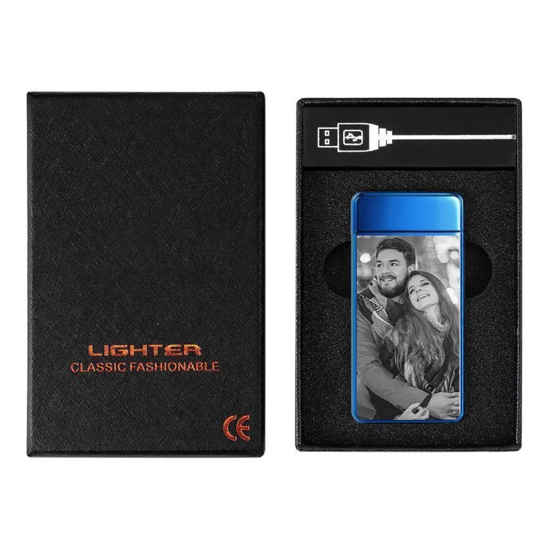 Photo Lighter Custom Photo Engraved Lighter Blue Christmas Gift 5