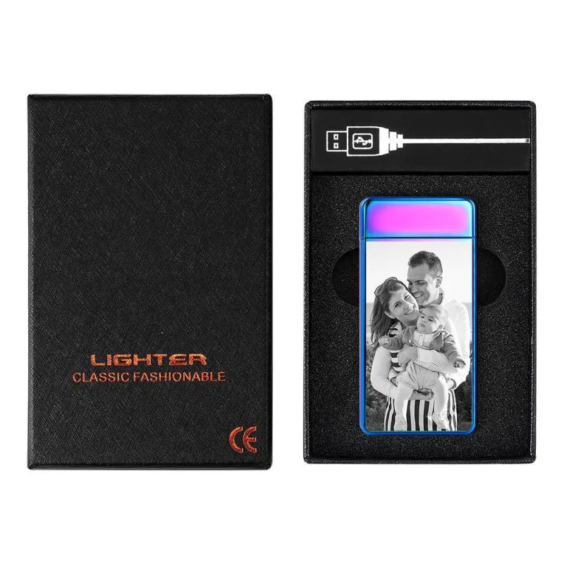 Photo Lighter Custom Photo Engraved Lighter Rainbow Color Perfect Family 5