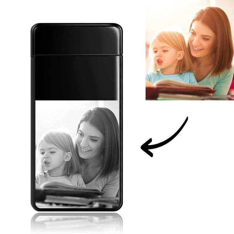 Photo Lighter Electric Lighter Perfect Gift Black