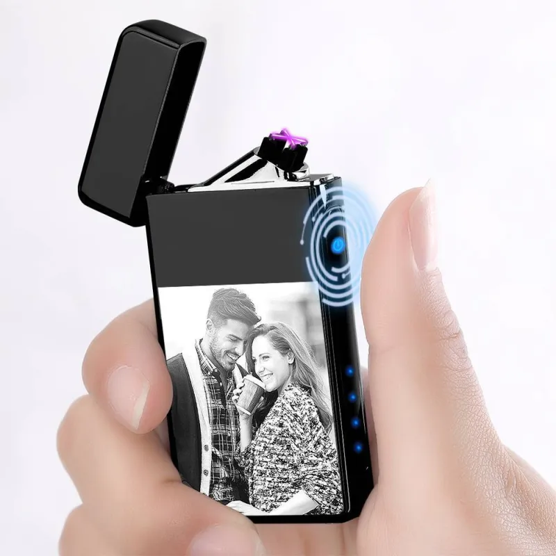 Photo Lighter Electric Lighter Perfect Gift Boyfriend Black 2