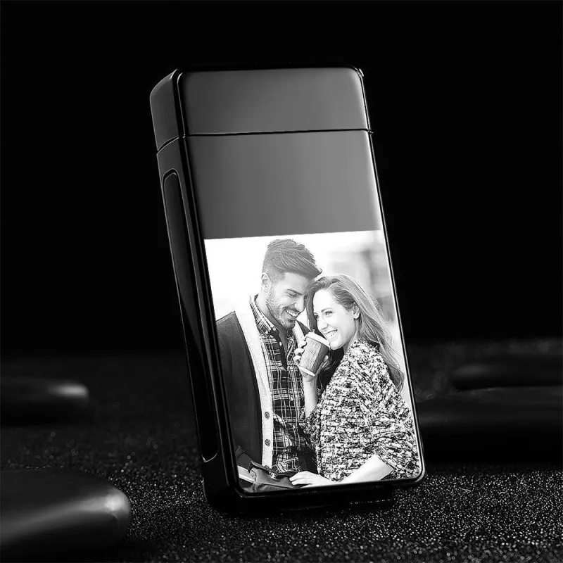 Photo Lighter Electric Lighter Perfect Gift Boyfriend Black 3