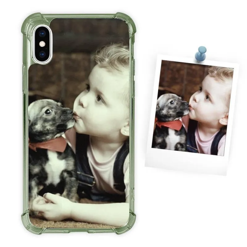 Photo Phone Case Silicone Anti-drop Soft Shell Black - iPhone Xs 4