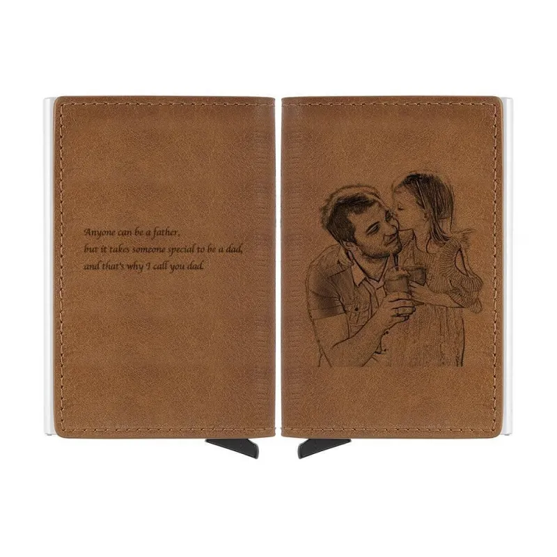 Photo Printed Card Holders, Leather Wallets Best Gifts for Men 2