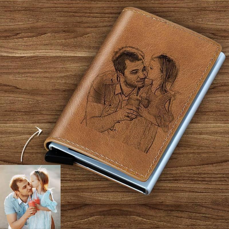 Photo Printed Card Holders, Leather Wallets Best Gifts for Men 6