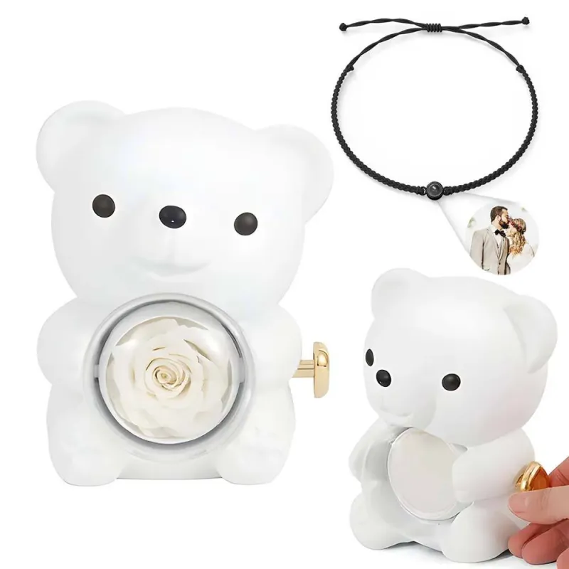 Projection Bracelet with Rose Bear Giftbox for Lover 3