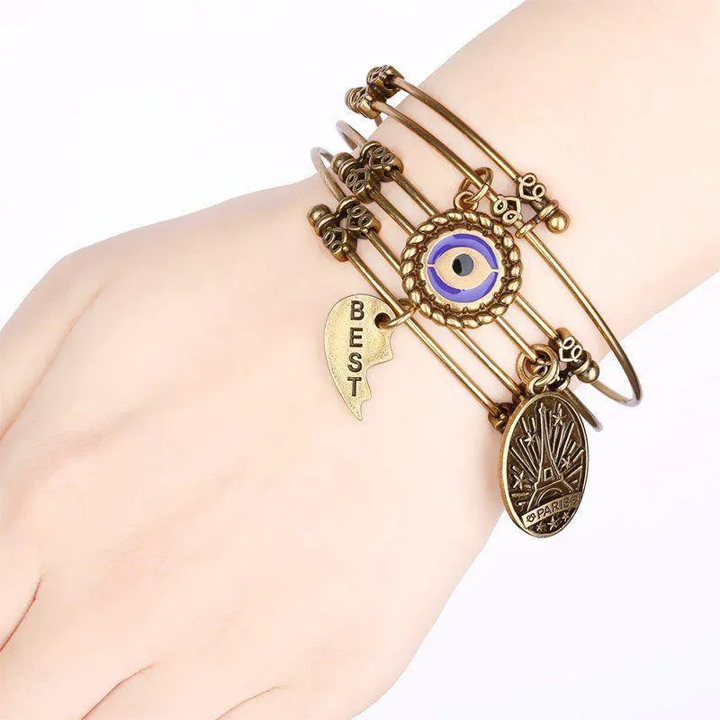 Prosperity Charm Bangle Gold Plated 2