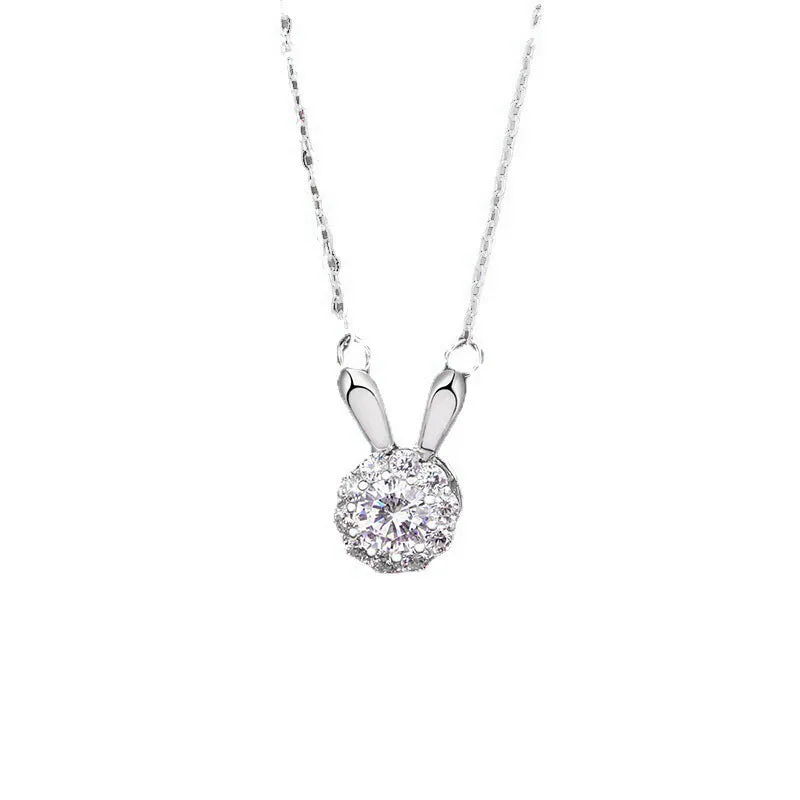 Rotating Bunny Necklace Design Premium Gifts