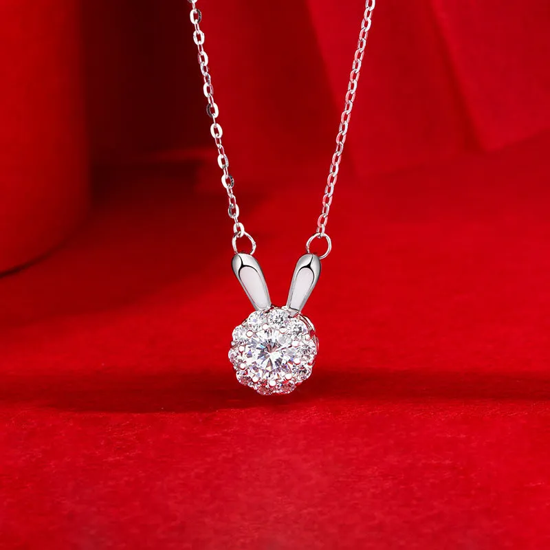 Rotating Bunny Necklace Design Premium Gifts 1