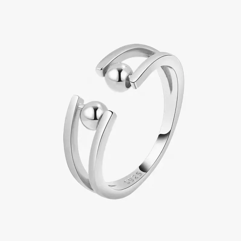 Rotating Ring Relieving Anxiety Adjustable Spinner Ring Jewelry Gift for Women Men 1