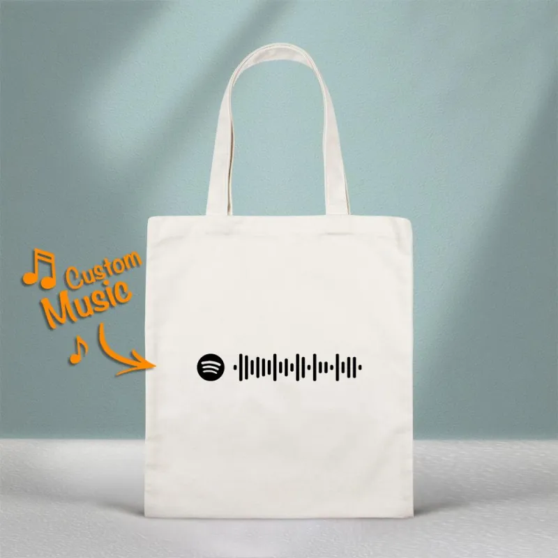 Scannable Custom Spotify Code Bag, Handbag For Girls