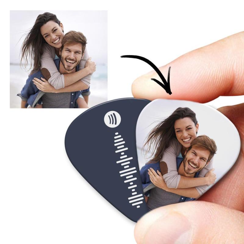 Scannable Spotify Code Guitar Pick, Engraved Custom Music Photo Guitar Pick Gifts  12 Pcs