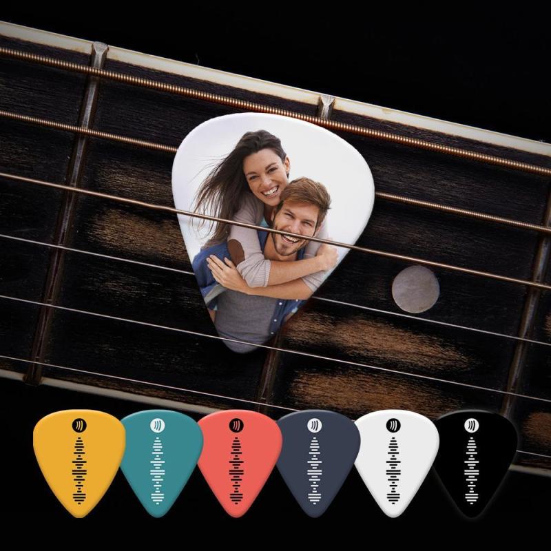 Scannable Spotify Code Guitar Pick, Engraved Custom Music Photo Guitar Pick Gifts  12 Pcs 3