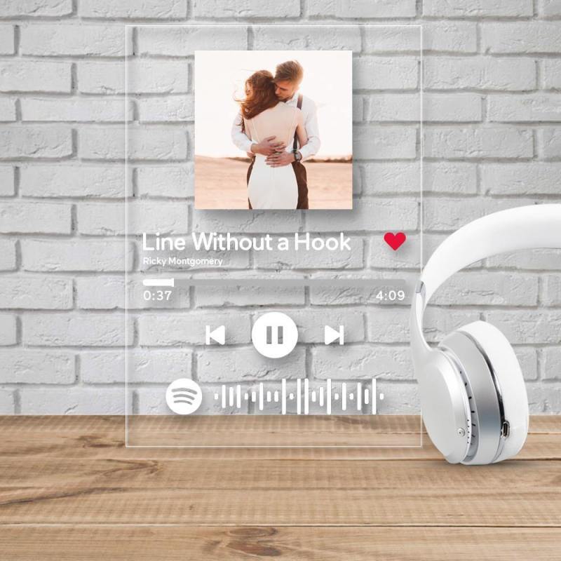 Scannable Spotify Code Music Plaque & A Same Custom Spotify Code Keychain Surprise Gift for Your Lover 5