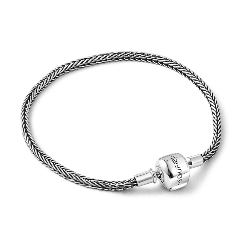 Silver Basic Bracelet Tulang Naga Weave Charm 925 Sterling Silver