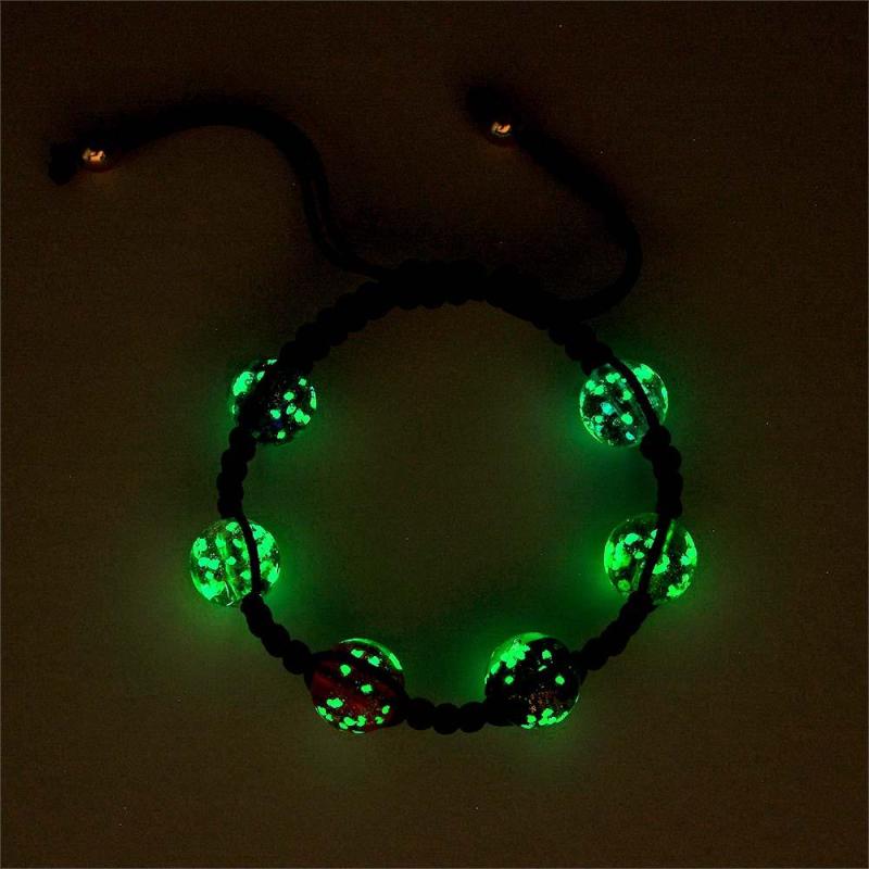 Six-Color Firefly Glass Braided Bracelet Glow in the Dark Luminous Bracelet 1