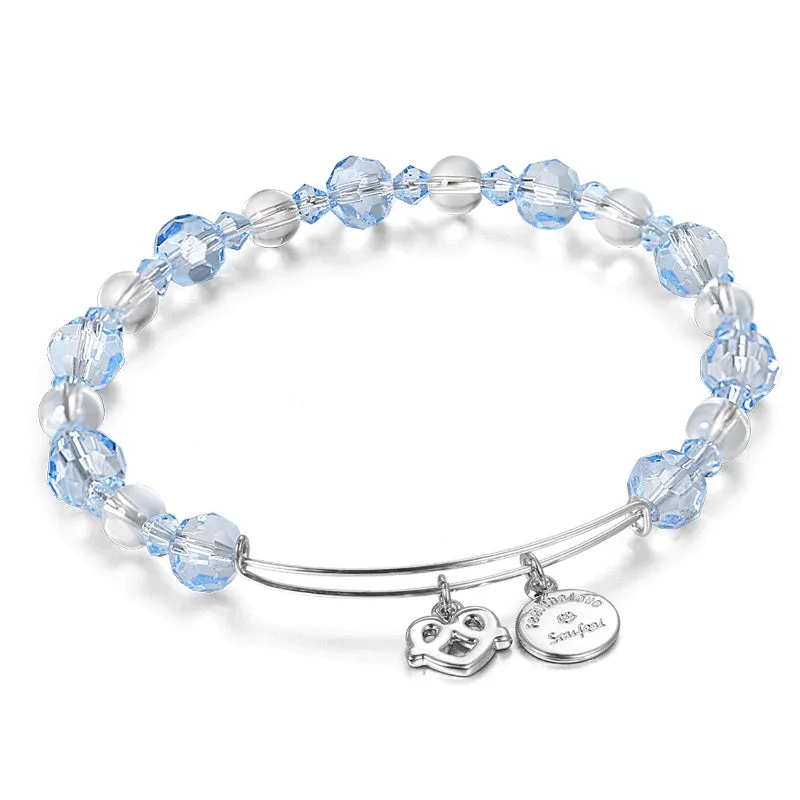 Soufeel Crystal Beads Charm Bangle