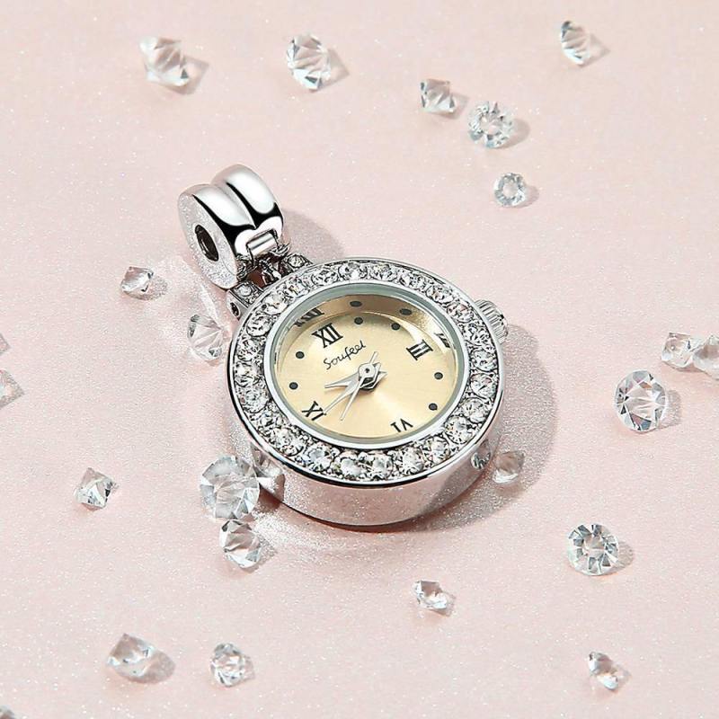 Soufeel Crystal Dangle Watch Charm Platinum Plated 2