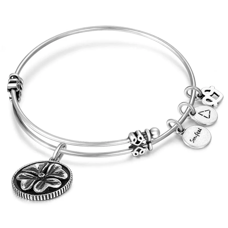 Soufeel Four-leaf Clover Charm Bangle