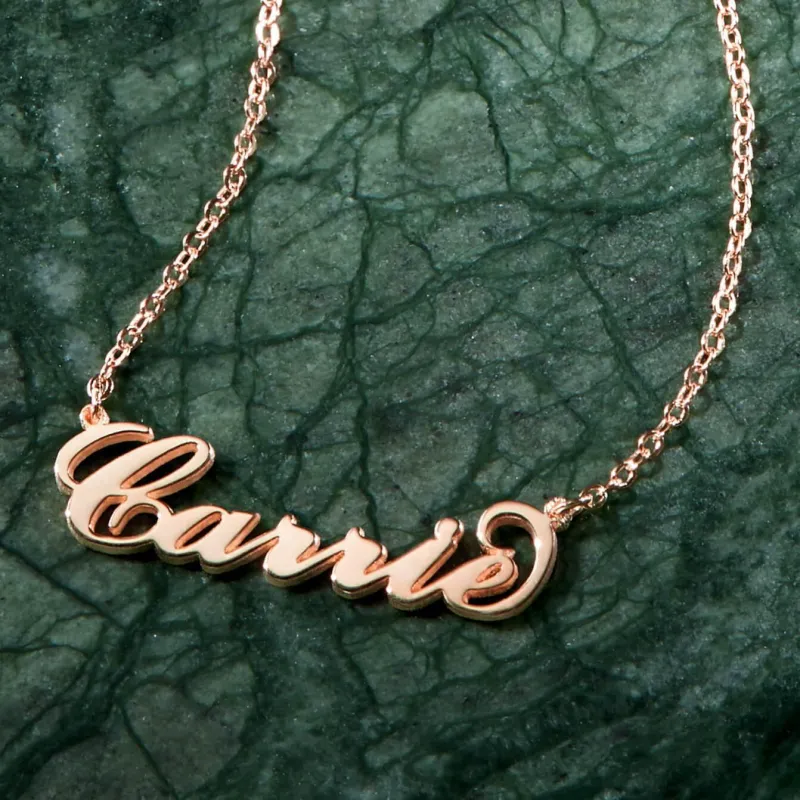 Soufeel Gold "Carrie" Style Name Necklace Gifts For Her 6