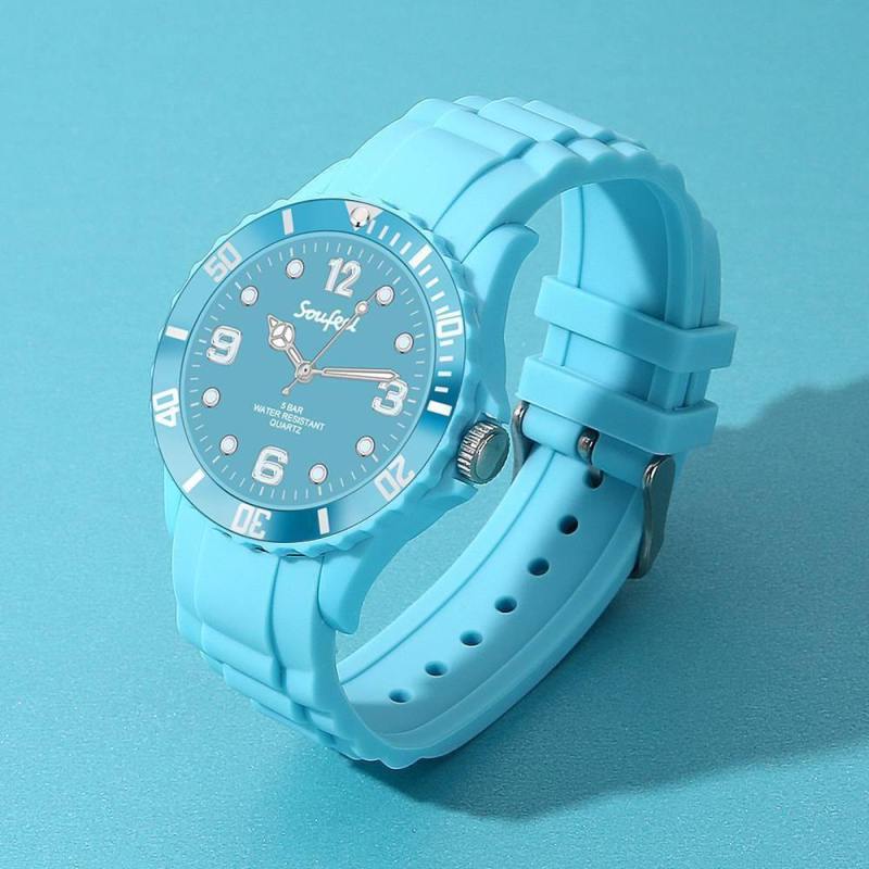 Soufeel Women's Light Blue Silicone Watch 39mm 2