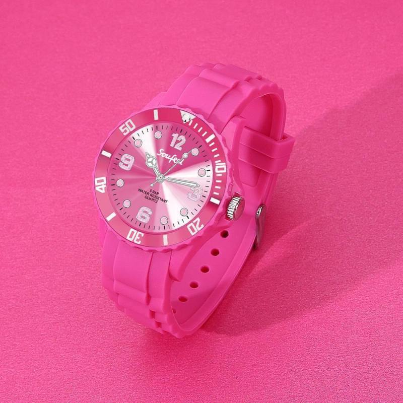 Soufeel Women's Pink Silicone Watch 39mm 2