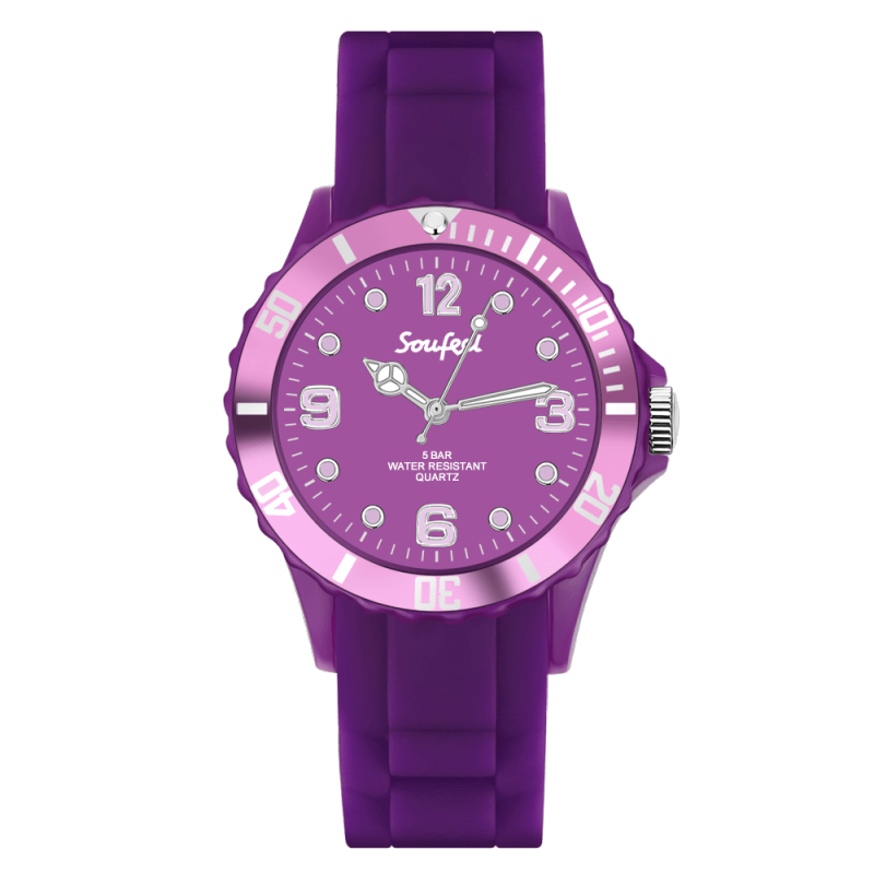 Soufeel Women's Purple Silicone Watch 39mm