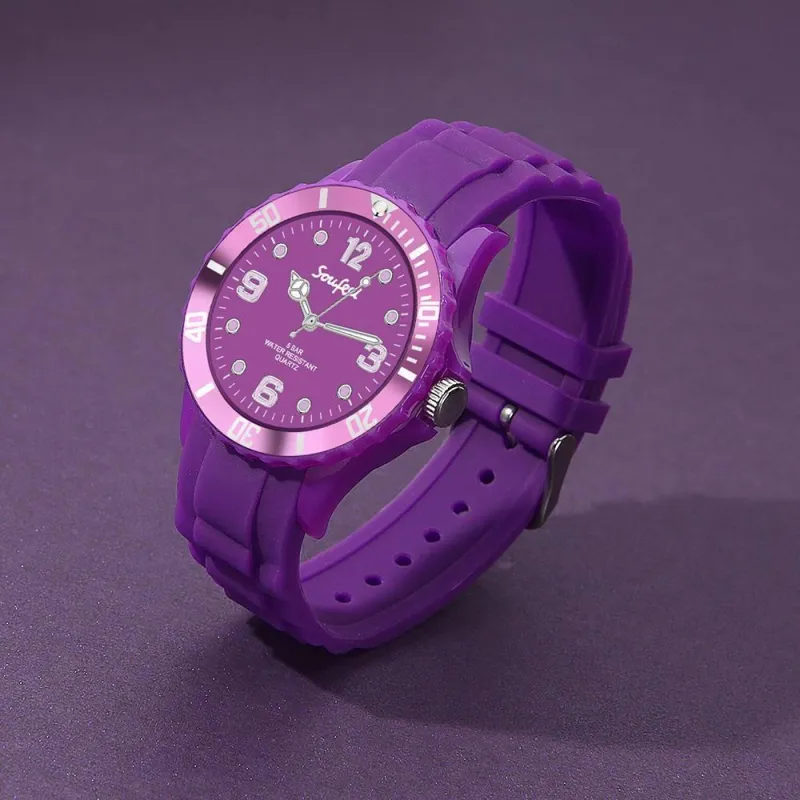 Soufeel Women's Purple Silicone Watch 39mm 2