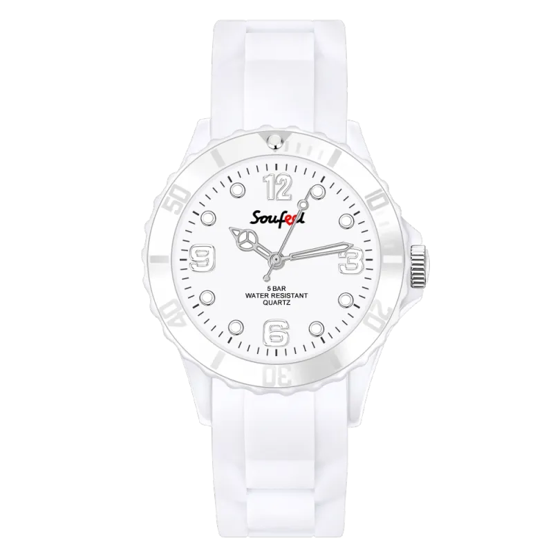 Soufeel Women's White Silicone Watch 39mm