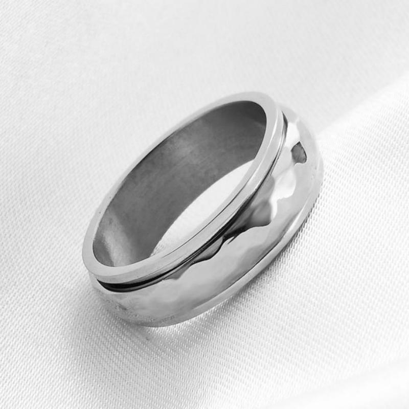 Spinner Ring Relieving Anxiety Rotating Ring Jewelry Gift for Women Men 1