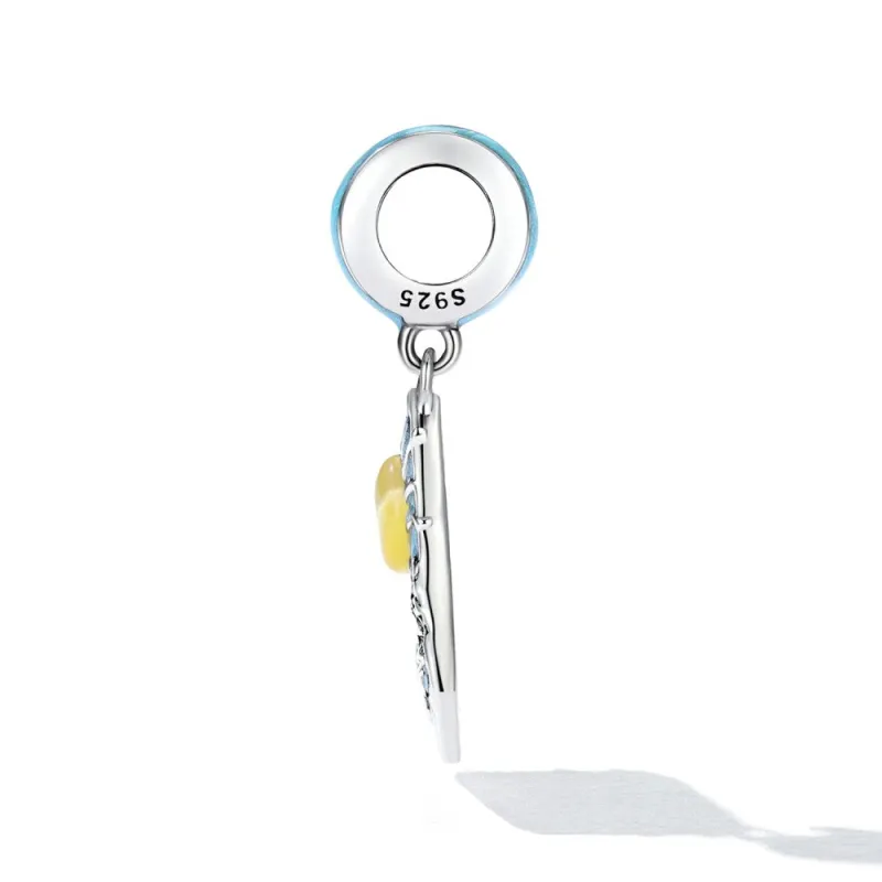 The Sun Tarrot Dangle Charm Silver 1